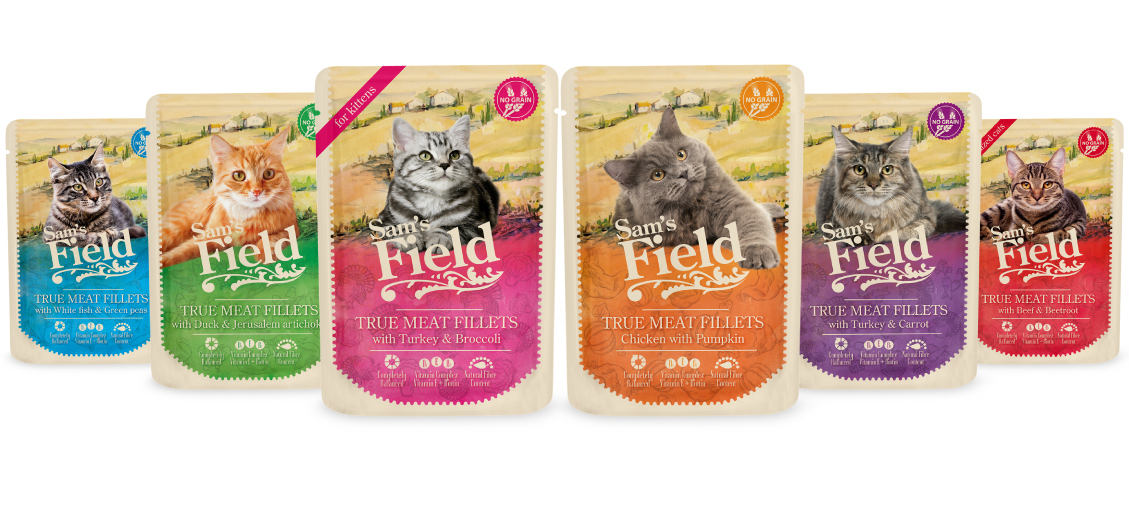 Sam's FIeld True Meat Fillets for adult cats - Sam's Field Pouches